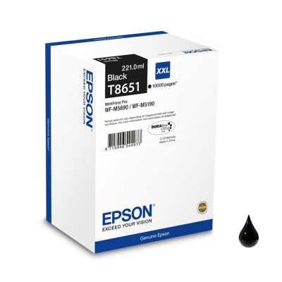 Epson Cartuccia Originale Nero T8651 (C13T865140) Epson Cartuccia Originale Nero T8651 (C13T865140)