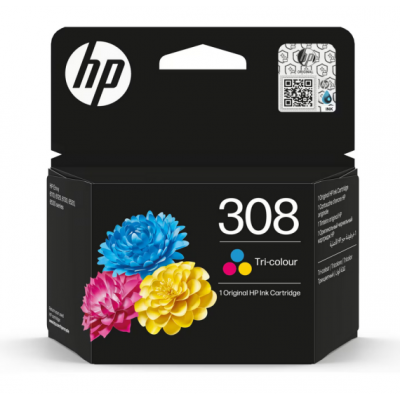 Cartuccia HP 308 (7FP20UE)  Ciano Magenta Giallo originale