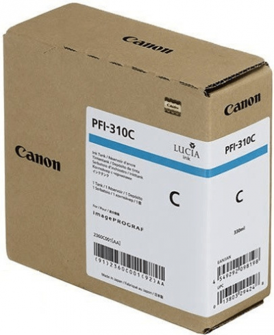 Canon Cartuccia Originale Ciano PFI-310C 2360C001 Canon Cartuccia Originale Ciano PFI-310C 2360C001