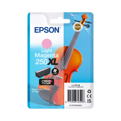 Cartuccia Originale Epson 250XL Light Magenta per XP-980 (C13T16P64010)