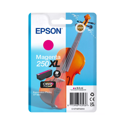 Cartuccia Originale Epson 250XL Magenta per XP-980 (C13T16P34010)