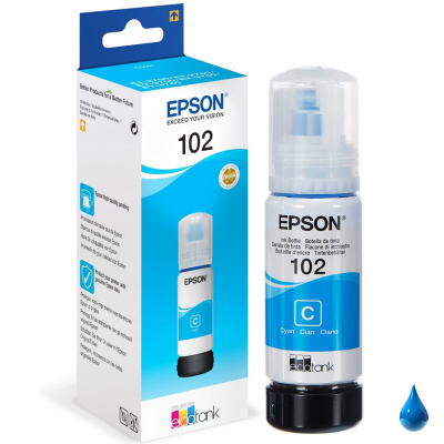 Inchiostro EcoTank Epson 102 Ciano C13T03R240 originale Inchiostro EcoTank Epson 102 Ciano C13T03R240 originale