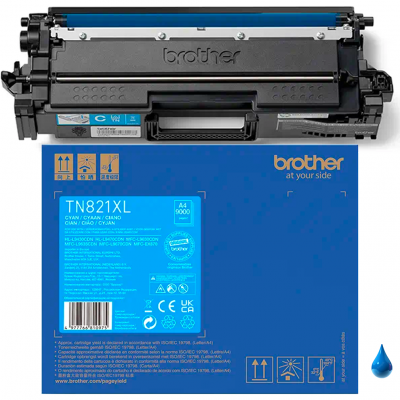 Brother Toner originale Ciano TN-821XLC Brother Toner originale Ciano TN-821XLC