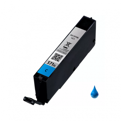 Cartuccia Canon CLI-571XL C 0332C001 Ciano compatibile PREMIUM alta qualità