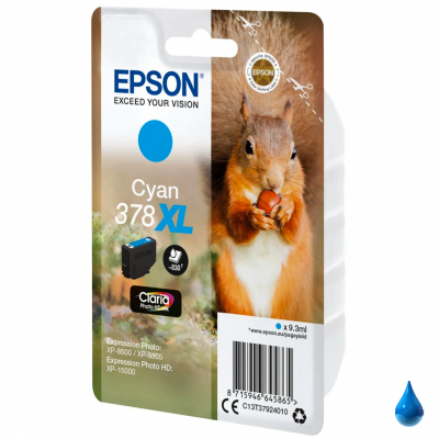 Cartuccia Epson 378XL C13T37924010 Ciano originale