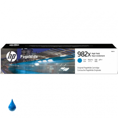 HP Cartuccia originale Ciano 982X T0B27A alta capacità HP Cartuccia originale Ciano 982X T0B27A alta capacità
