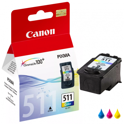 Canon Cartuccia originale CL-511 2972B001 Ciano, Magenta, Giallo Canon Cartuccia originale CL-511 2972B001 Ciano, Magenta, Giallo
