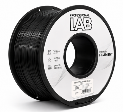 Filamento 3D PLA+ Plus Black Nero 5 Kg 1,75mm Professional LAB