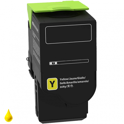Toner Lexmark 78C2XY0 Giallo compatibile alta capacità Toner Lexmark 78C2XY0 Giallo compatibile alta capacità