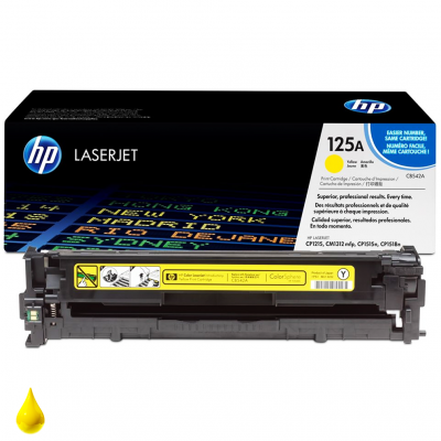 HP Toner originale giallo 125A CB542A HP Toner originale giallo 125A CB542A