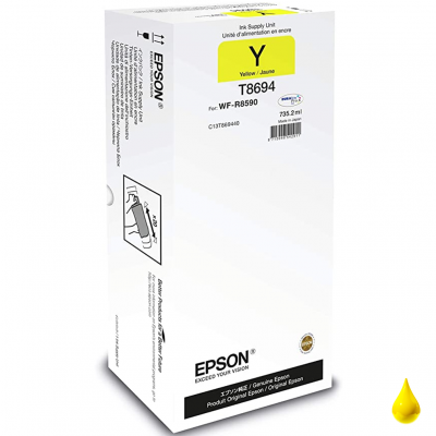 Epson Cartuccia Originale Giallo T8694 C13T869440 XXL Alta Capacità Epson Cartuccia Originale Giallo T8694 C13T869440 XXL Alta Capacità