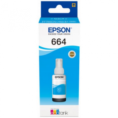 Inchiostro EcoTank Epson 664 C13T664240 Ciano originale