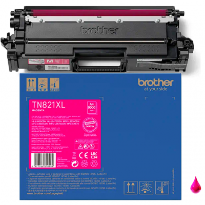 Brother Toner Originale Magenta TN-821XLM Brother Toner Originale Magenta TN-821XLM