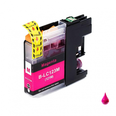 Cartuccia Brother LC123M Magenta compatibile PREMIUM alta qualità