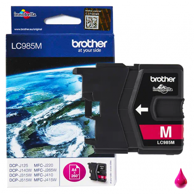 Brother Cartuccia Originale Magenta LC985M Brother Cartuccia Originale Magenta LC985M