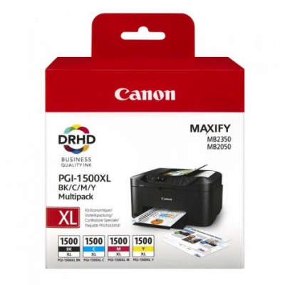 Cartuccia Multipack Canon PGI-1500 XL 9182B004 Nero Ciano Magenta e Giallo originale Cartuccia Multipack Canon PGI-1500 XL 9182B004 Nero Ciano Magenta e Giallo originale
