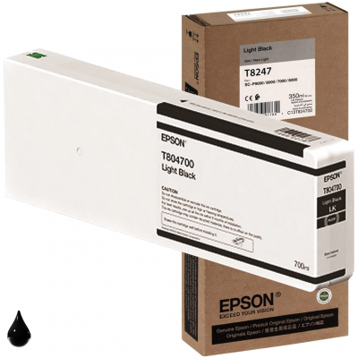 Epson Cartuccia Originale Nero Chiaro Light T8047 C13T804700 Epson Cartuccia Originale Nero Chiaro Light T8047 C13T804700