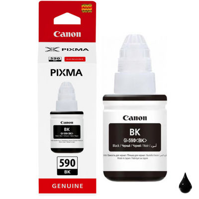 Inchiostro Canon GI-590BK 1603C001 Nero originale Inchiostro Canon GI-590BK 1603C001 Nero originale
