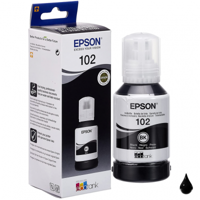 Inchiostro EcoTank Epson 102 Nero C13T03R140 originale Inchiostro EcoTank Epson 102 Nero C13T03R140 originale