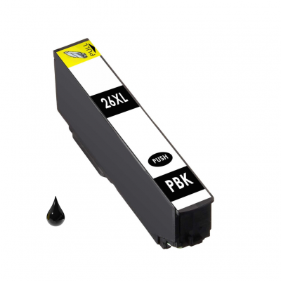 Cartuccia Epson 26XL C13T26314012 T2631 Nero Fotografico Photo compatibile PREMIUM alta qualità Cartuccia Epson 26XL C13T26314012 T2631 Nero Fotografico Photo compatibile PREMIUM alta qualità