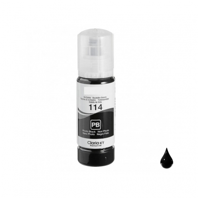 Inchiostro Epson EcoTank 114 C13T07B140 Nero Photo compatibile Inchiostro Epson EcoTank 114 C13T07B140 Nero Photo compatibile