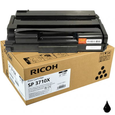 Ricoh Toner originale Nero SP3710X 408285 Ricoh Toner originale Nero SP3710X 408285