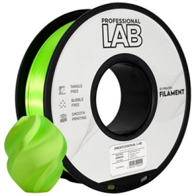 Filamento 3D Silk PLA Green 1,75mm 1Kg Professional LAB
