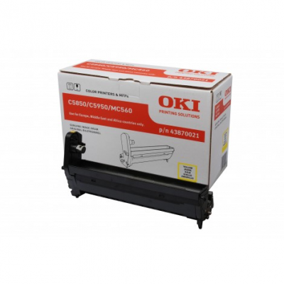 Tamburo OKI 43870021 Giallo originale Tamburo OKI 43870021 Giallo originale
