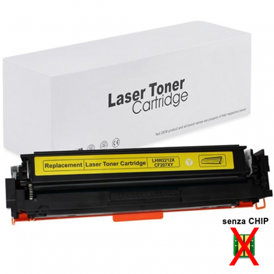 Toner HP 207X W2212X Giallo compatibile alta capacità senza chip Toner HP 207X W2212X Giallo compatibile alta capacità senza chip
