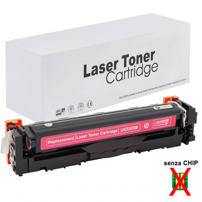 Toner HP 207X W2213X Magenta compatibile alta capacità senza chip Toner HP 207X W2213X Magenta compatibile alta capacità senza chip