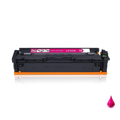 Toner HP 203X CF543X Magenta qualità PREMIUM alta durata compatibile Toner HP 203X CF543X Magenta qualità PREMIUM alta durata compatibile