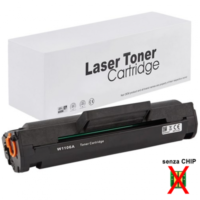 Toner HP 106A W1106A Nero compatibile senza chip Toner HP 106A W1106A Nero compatibile senza chip