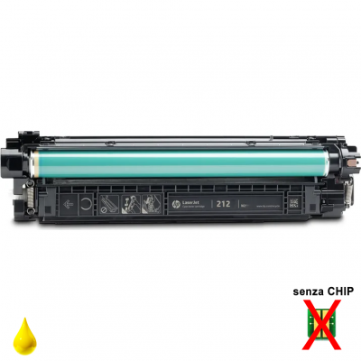 Toner HP 212A W2122A Giallo compatibile senza chip Toner HP 212A W2122A Giallo compatibile senza chip