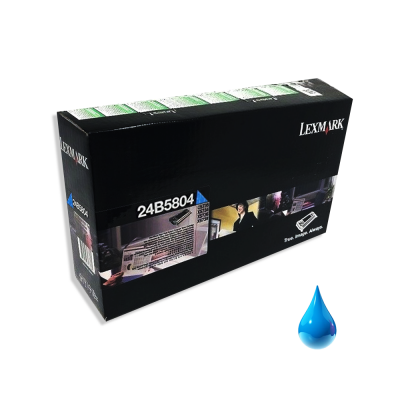 Toner Lexmark 24B5804 Ciano originale Toner Lexmark 24B5804 Ciano originale
