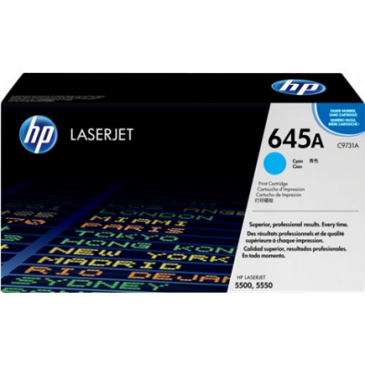 Toner originale HP 645A (C9731A) Ciano