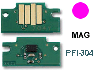 Chip reset cartucce Canon PFI-304M Magenta nuovo compatibile (3851B005AA/304M) 