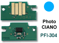 Chip reset cartucce Canon PFI-304PC Ciano Photo nuovo compatibile (3853B005AA/304PC) 