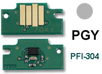 Chip reset cartucce Canon PFI-304PGY Grigio (Grigio) Photo nuovo compatibile (3859B005AA/304PGY) 