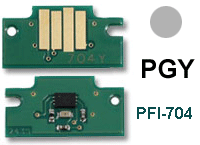 Chip reset cartucce Canon PFI-704PGY Grigio (Grigio) Photo nuovo compatibile (3871B005/704PGY) 