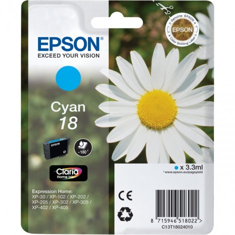 Cartuccia originale Epson 18 (C13T18024012) ciano 